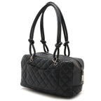 Black Fabric Chanel Shoulder Bag