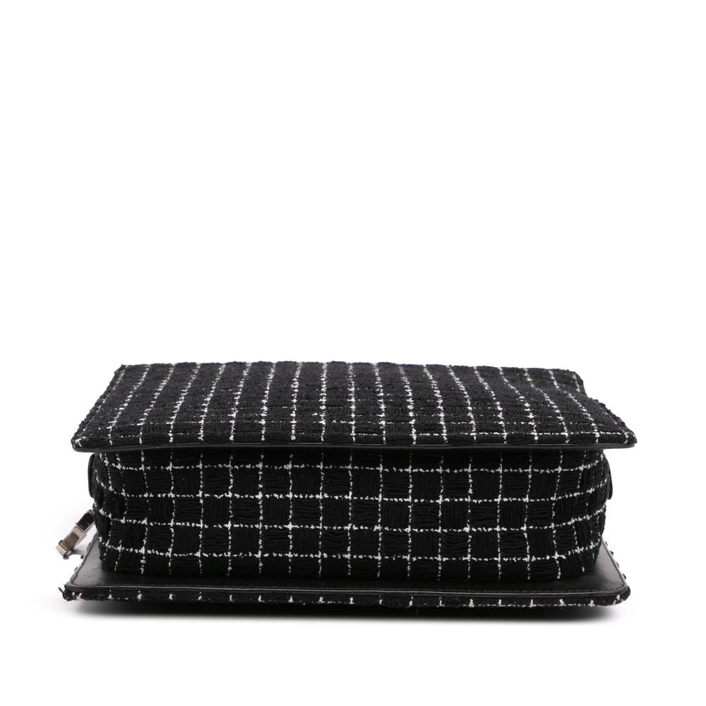Black Fabric Chanel Shoulder Bag