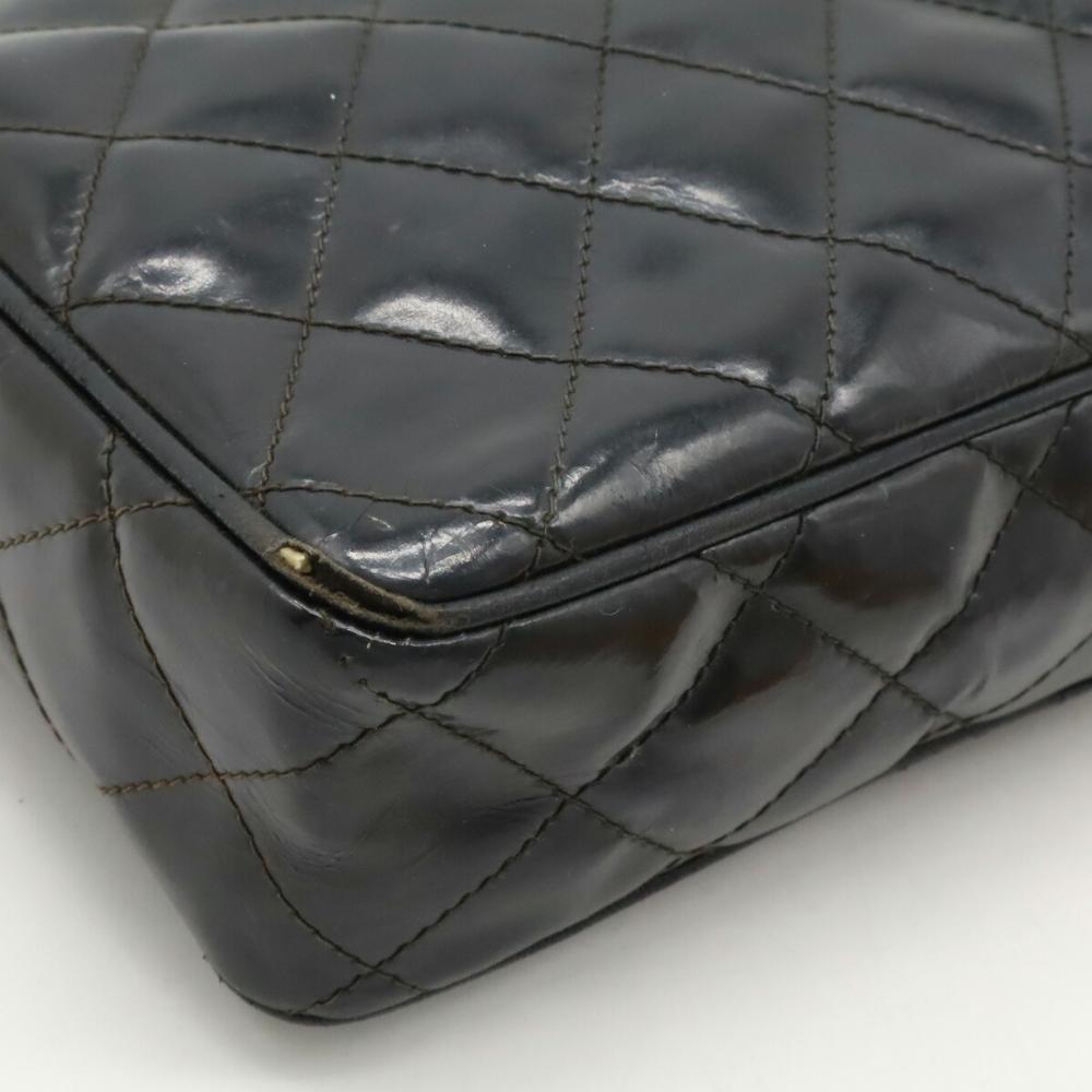 Black Fabric Chanel Shoulder Bag