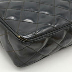 Black Fabric Chanel Shoulder Bag