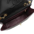 Black Fabric Chanel Shoulder Bag
