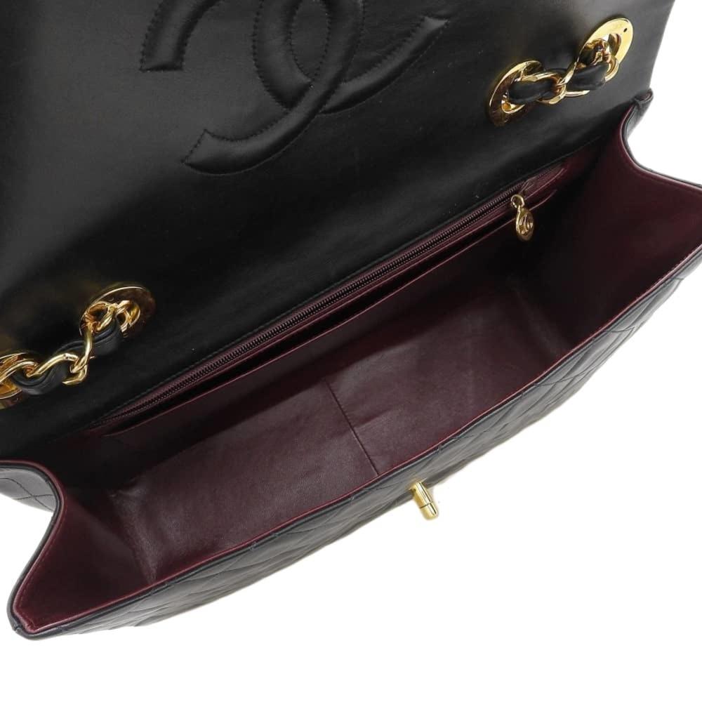 Black Fabric Chanel Shoulder Bag