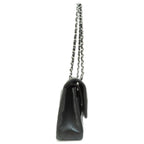 Black Fabric Chanel Shoulder Bag