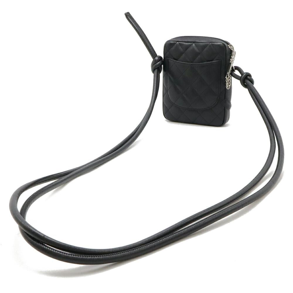 Black Fabric Chanel Shoulder Bag