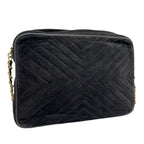 Black Fabric Chanel Travel Bag