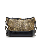 Black Fabric Chanel Shoulder Bag