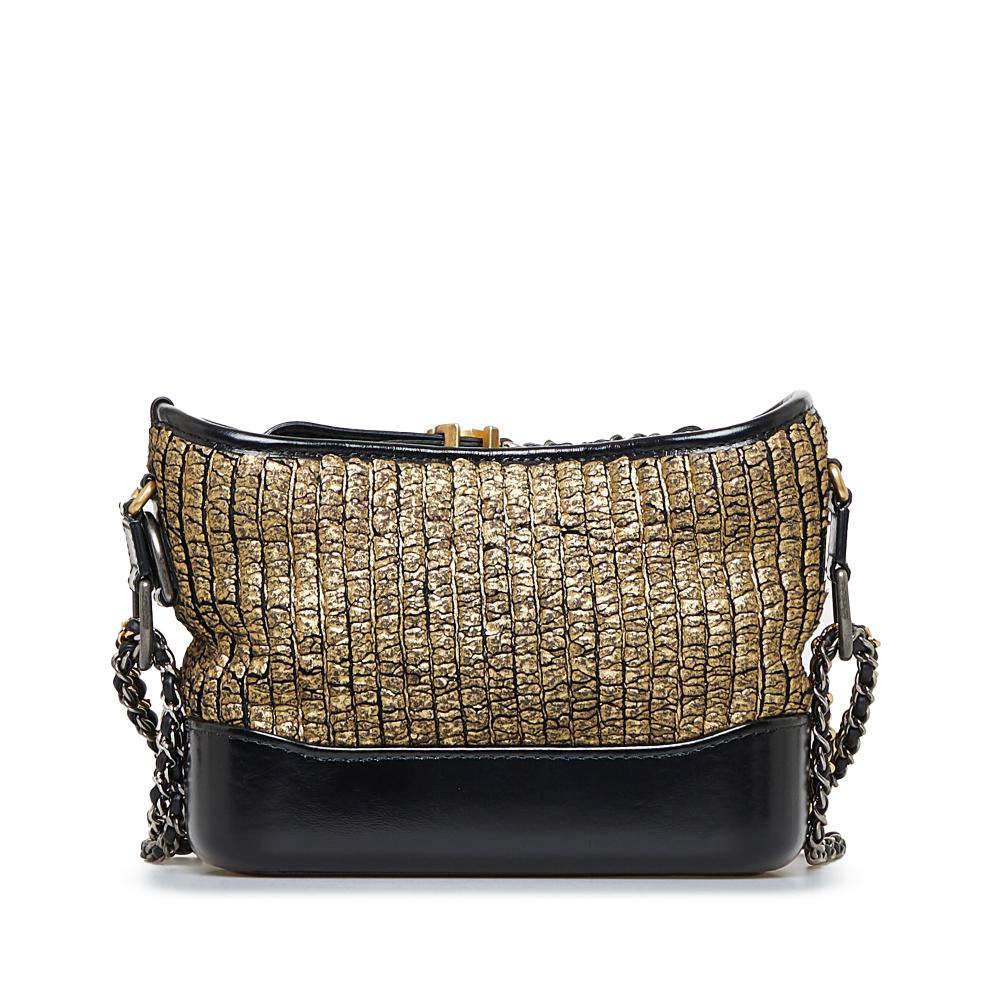 Black Fabric Chanel Shoulder Bag