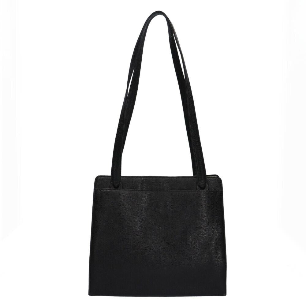 Black Fabric Chanel Shoulder Bag