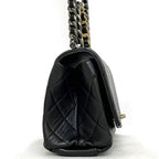 Black Fabric Chanel Shoulder Bag
