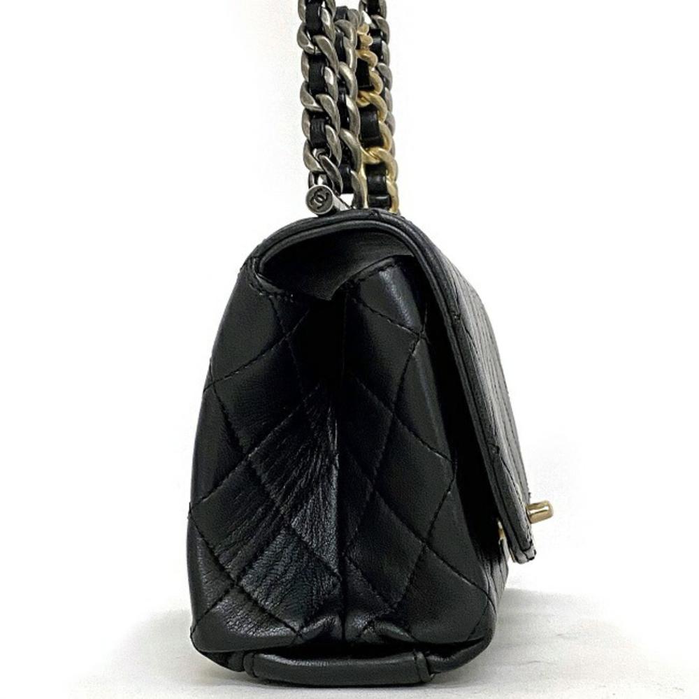 Black Fabric Chanel Shoulder Bag