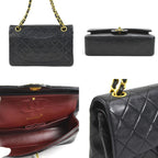 Black Fabric Chanel Flap Bag