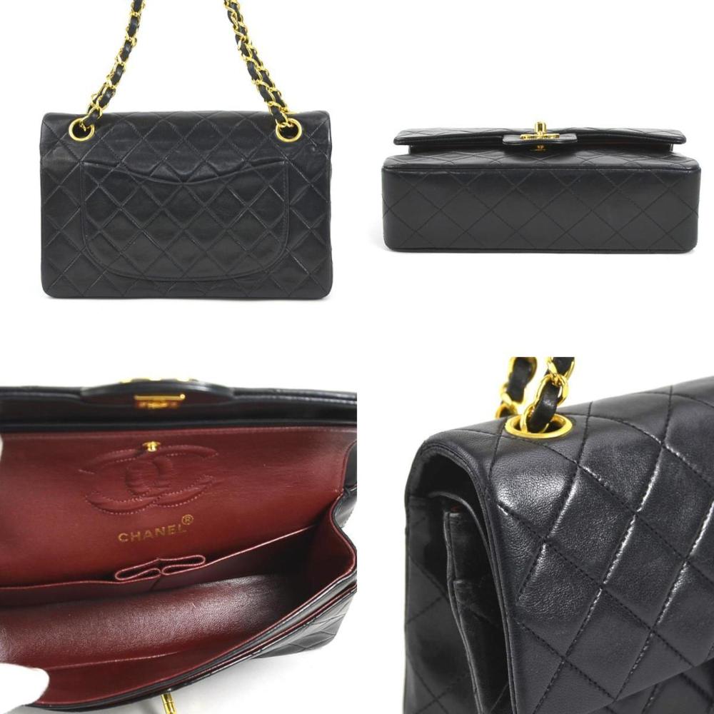 Black Fabric Chanel Flap Bag