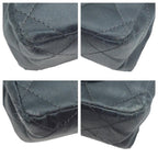 Black Fabric Chanel Crossbody Bag