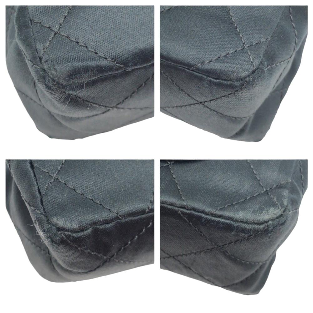 Black Fabric Chanel Crossbody Bag