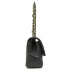 Black Fabric Chanel Shoulder Bag