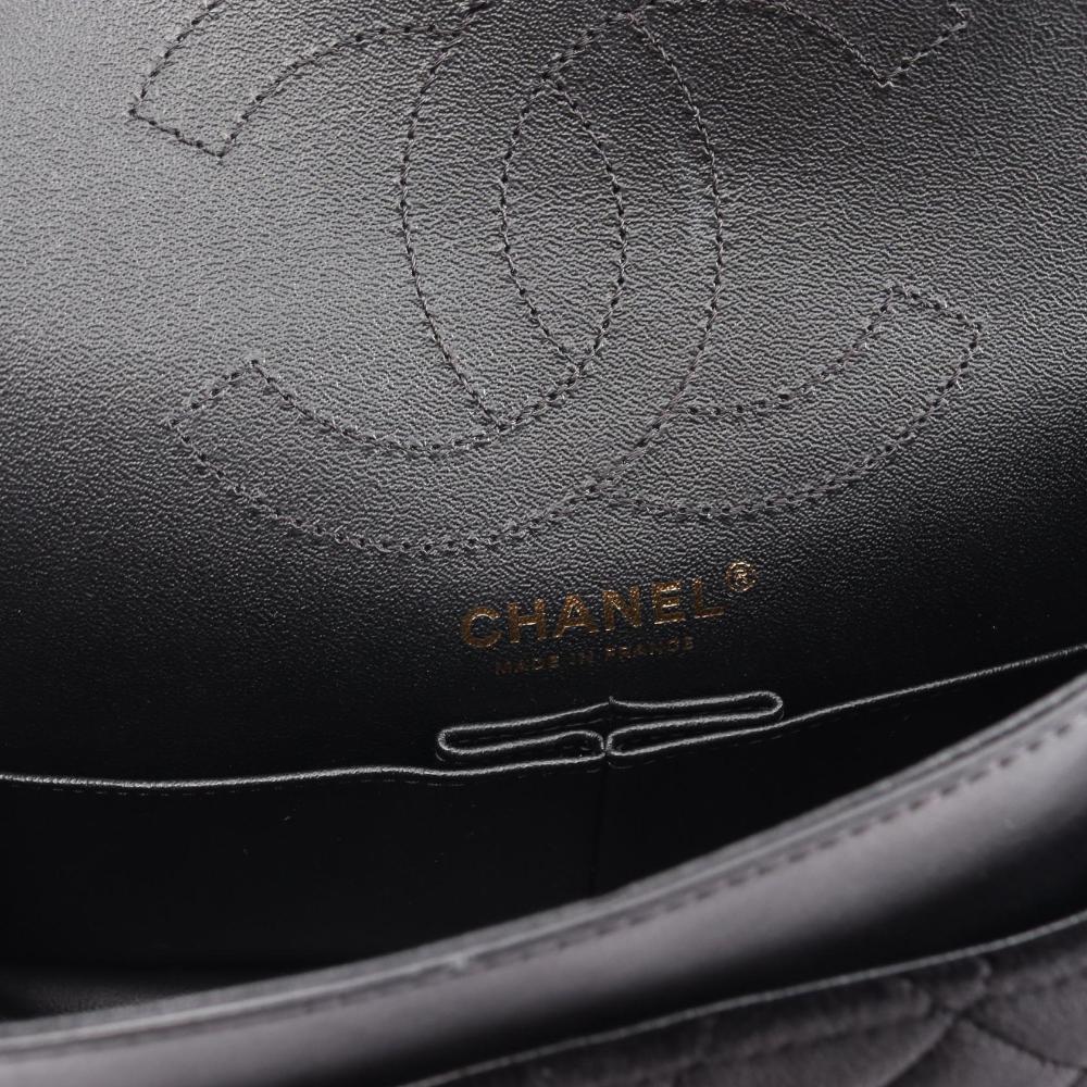 Black Fabric Chanel Flap Bag