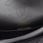 Black Fabric Chanel Flap Bag