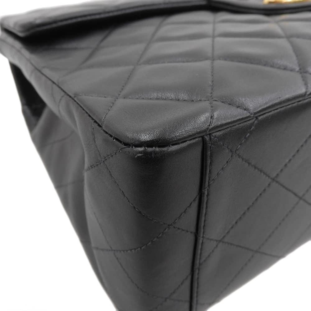 Black Fabric Chanel Shoulder Bag