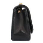 Black Fabric Chanel Shoulder Bag