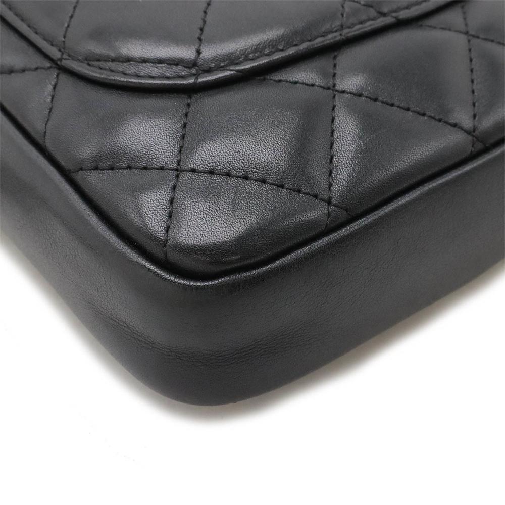 Black Fabric Chanel Shoulder Bag