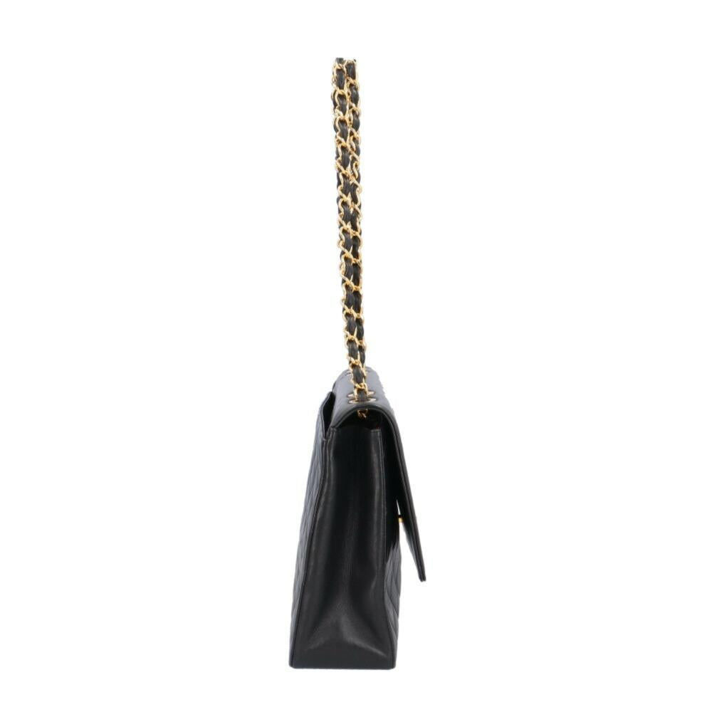Black Fabric Chanel Shoulder Bag