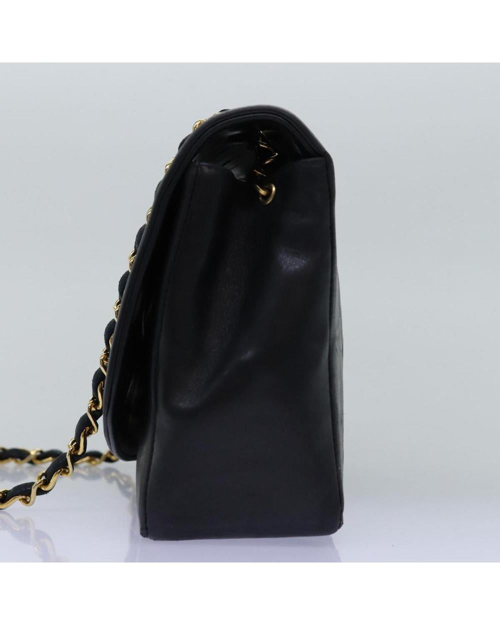 Black Fabric Chanel Shoulder Bag