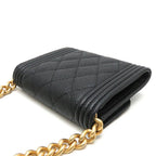 Black Fabric Chanel Shoulder Bag