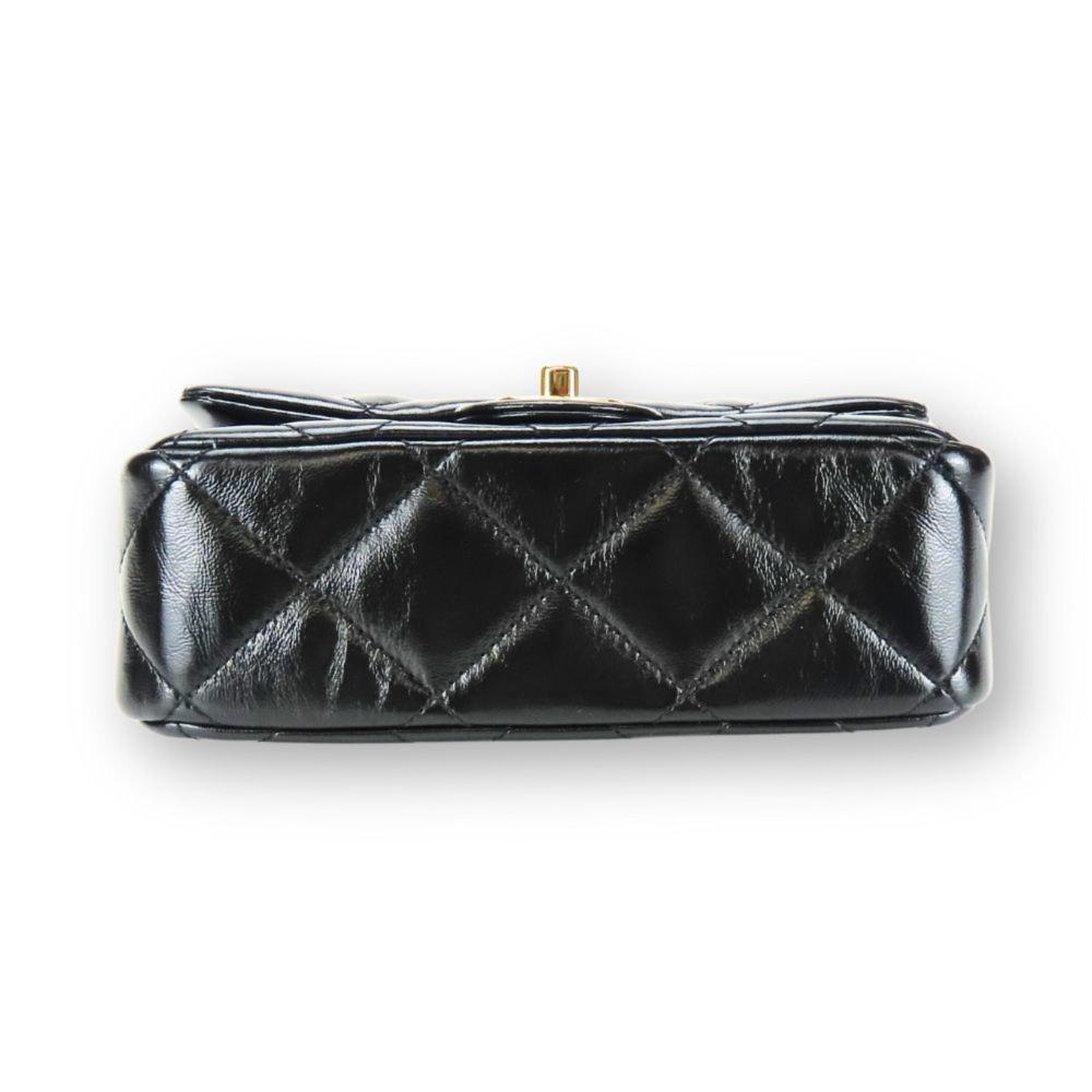 Black Fabric Chanel Flap Bag