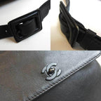 Black Fabric Chanel Belt Bag