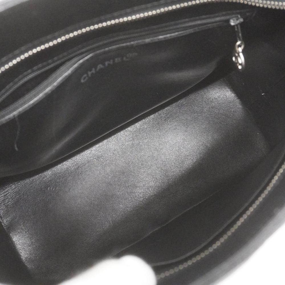 Black Fabric Chanel Tote