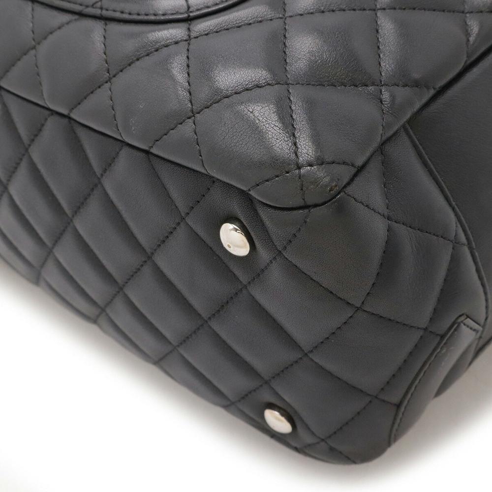 Black Fabric Chanel Shoulder Bag
