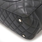 Black Fabric Chanel Shoulder Bag