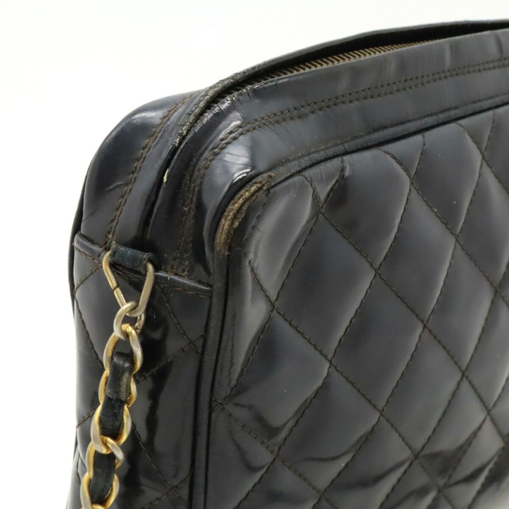 Black Fabric Chanel Shoulder Bag