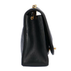 Black Fabric Chanel Shoulder Bag