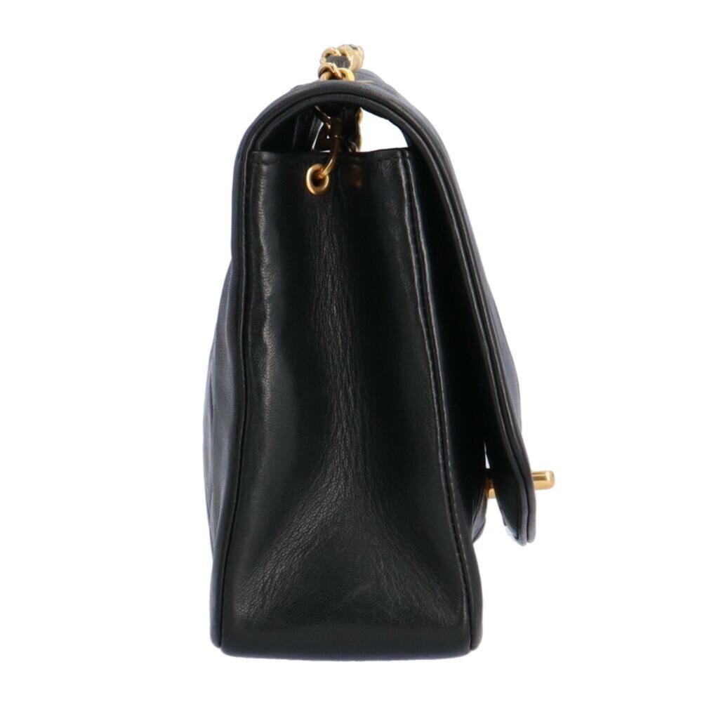 Black Fabric Chanel Shoulder Bag