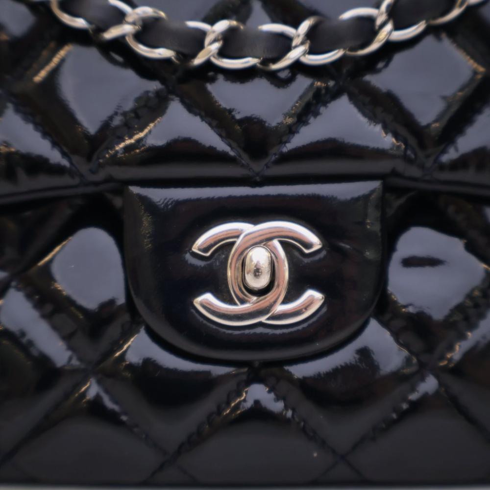 Black Fabric Chanel Shoulder Bag