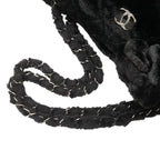 Black Fabric Chanel Shoulder Bag