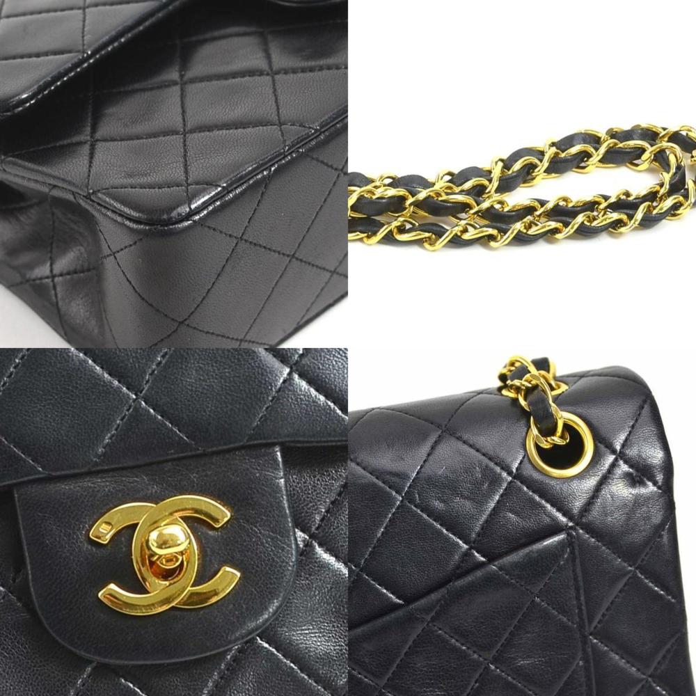 Black Fabric Chanel Flap Bag