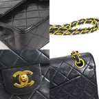 Black Fabric Chanel Flap Bag