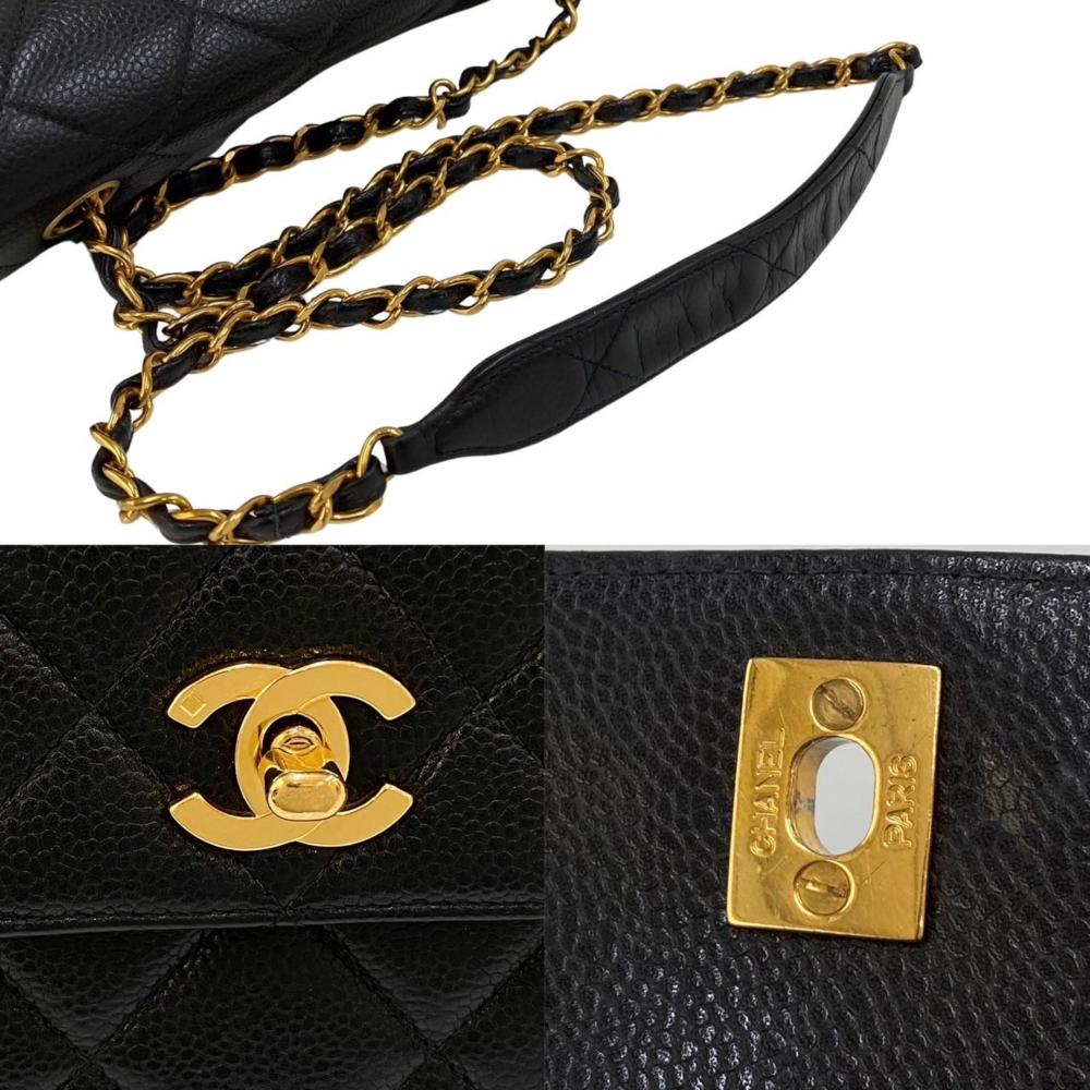 Black Fabric Chanel Shoulder Bag