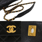 Black Fabric Chanel Shoulder Bag