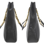 Black Fabric Chanel Bucket Bag