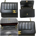 Black Fabric Chanel Flap Bag