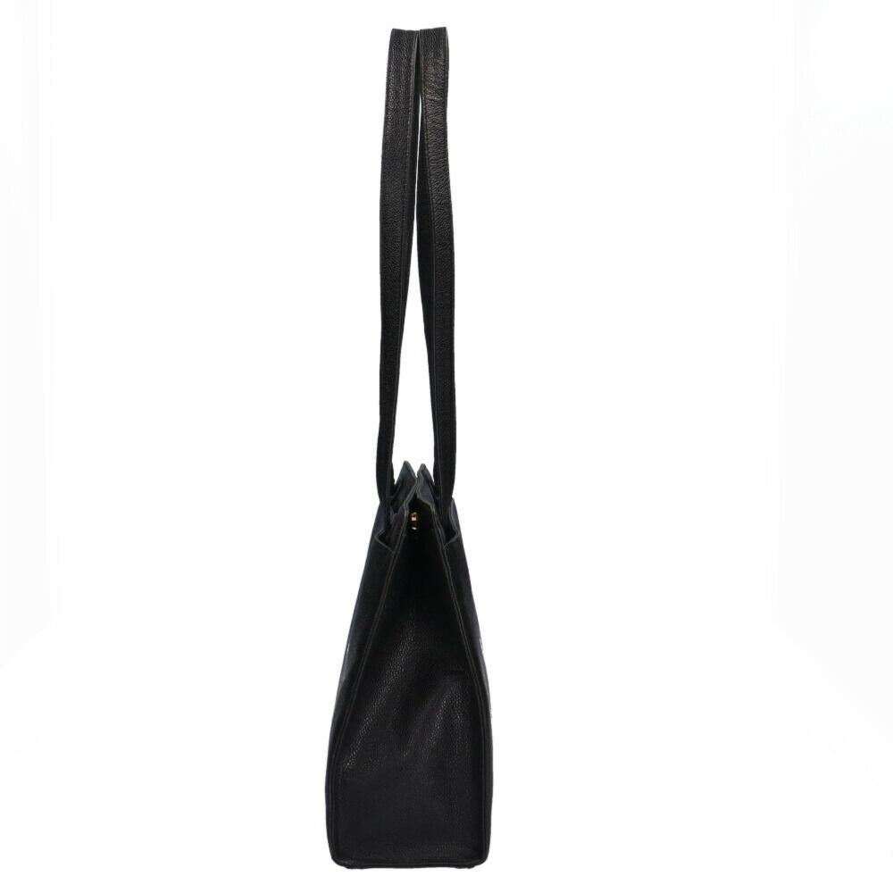 Black Fabric Chanel Shoulder Bag