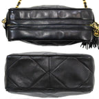 Black Fabric Chanel Shoulder Bag
