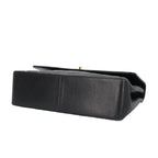 Black Fabric Chanel Shoulder Bag