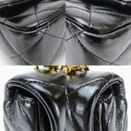 Black Fabric Chanel Flap Bag