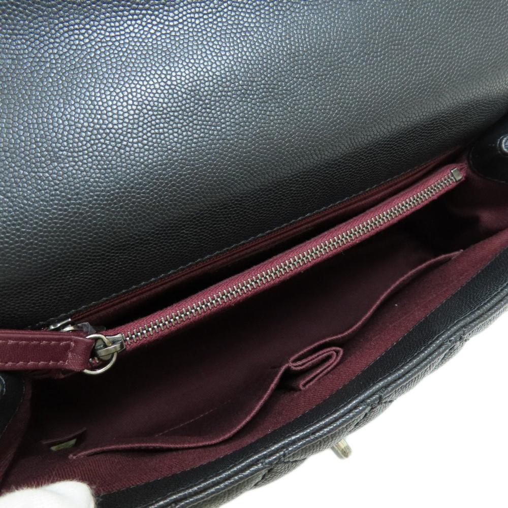 Black Fabric Chanel Shoulder Bag