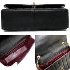 Black Fabric Chanel Flap Bag