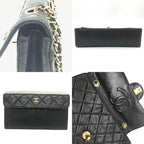 Black Fabric Chanel Shoulder Bag
